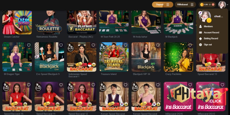 Exploring the diverse gaming options available, from card games to sports betting
